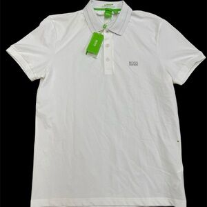 HUGO BOSS Paule Performance Polo Golf Shirt Men's XL Moisture Management White